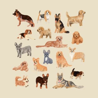 Great collection of dogs illustrations T-Shirt