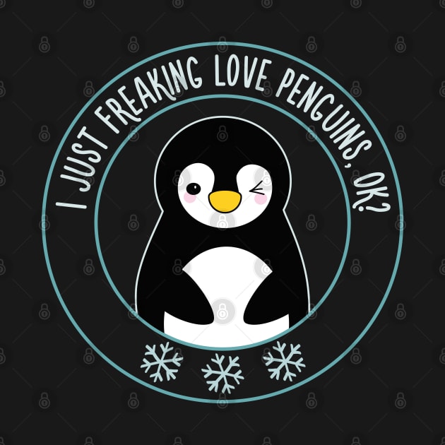 I just freaking love penguins, ok? Dark by Mint Cloud Art Studio