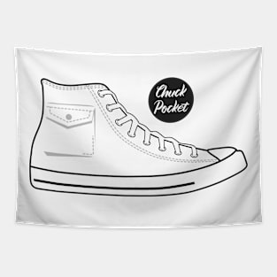 Shoe chuck pocket white Tapestry