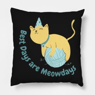 Best Days are the Meowdays Pillow