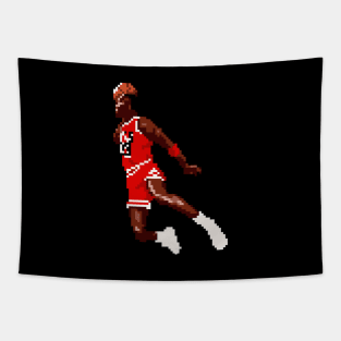 Michael Jordan pixel dunk Tapestry