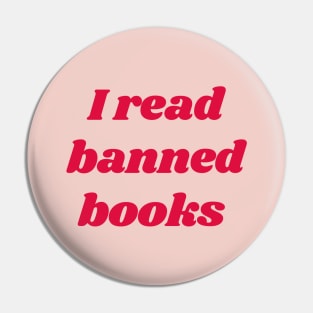 I read banned books Pin