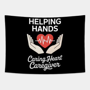 Helping Hands Caring Heart Caregiver Carer Caregiving Tapestry