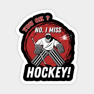 Hockey Retro Magnet