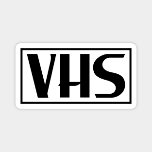 VHS Logo in Black Magnet