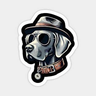 Funny Weimaraner with Sunglasses Magnet