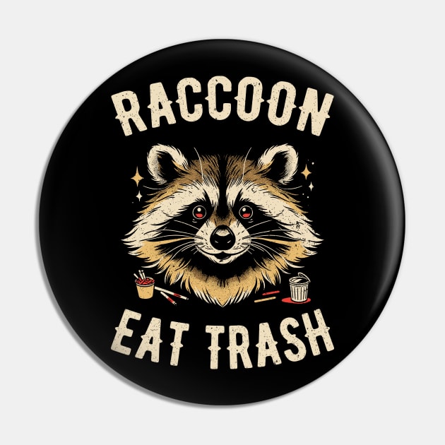 Raccoon Eat Trash Pin by Yopi