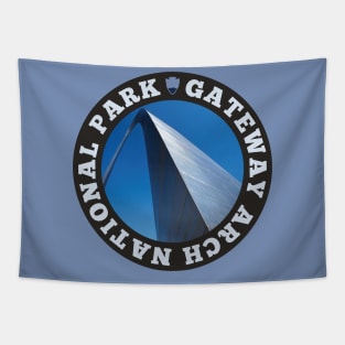 Gateway Arch National Park circle Tapestry