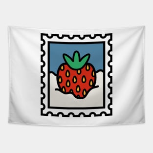 Strawberry stamp Tapestry