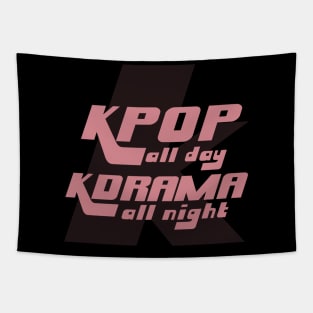 KPOP All Day, KDRAMA All Night Tapestry