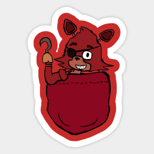 FNAF Foxy Sticker Sticker for Sale by NebulaDunes