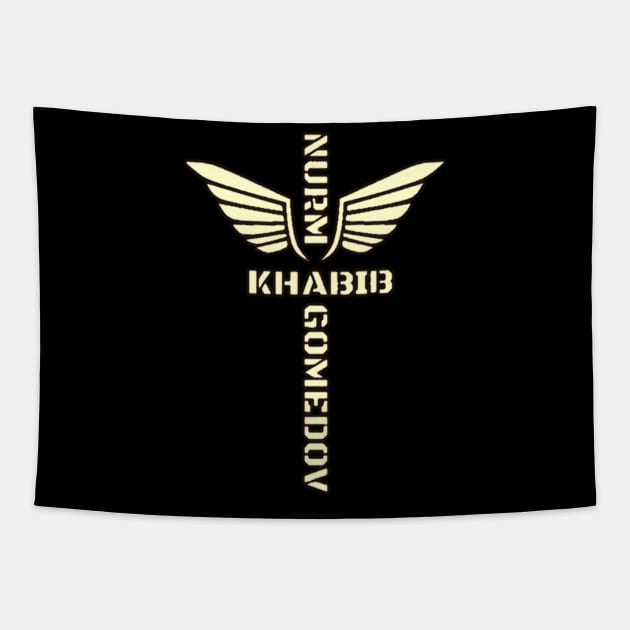 Khabib text Tapestry by The Rocket Podcast