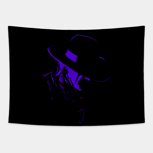 Undertaker Deadman Purple Tapestry by portraiteam