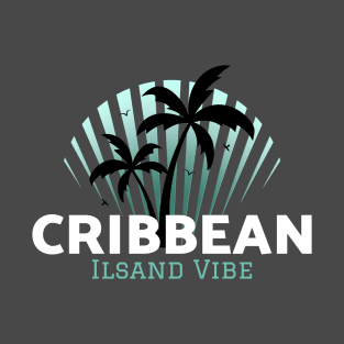 Caribbean island vibe palm tree T-Shirt