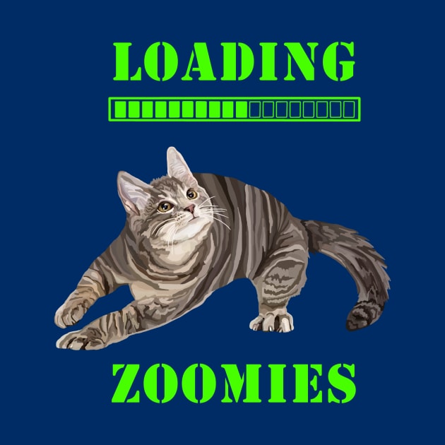 Loading Zoomies Tabby Kitten by Art by Deborah Camp