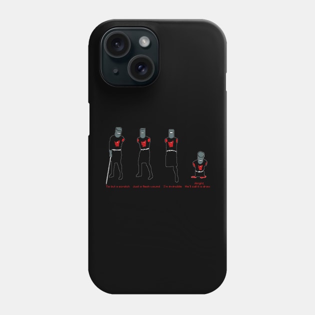 Tis But A Scratch 8bit Phone Case by AimarsKloset
