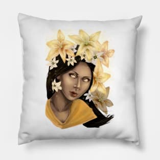 South Asian Lily Pillow