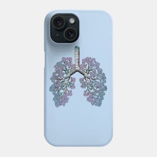 Lung Anatomy, Cancer Awareness Phone Case