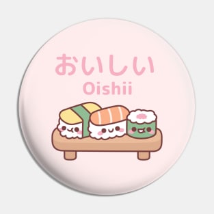 Cute Plate Of Japanese Sushi Oishii Pin