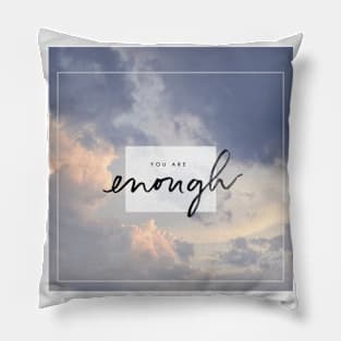 aesthetics, infinity, art, flowers, butterfly, statue, quote, greek, romantic  you are enough Pillow