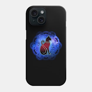 Cosmic Flower Of Life Egyptian Cat Magic Phone Case