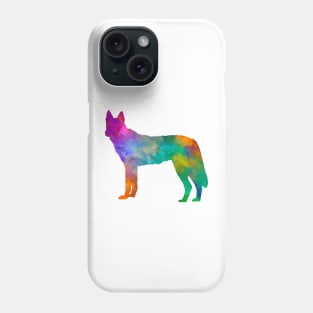 Czechoslovakian Wolfdog in watercolor Phone Case