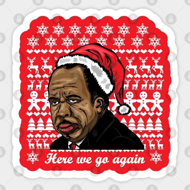 The Office TV Show Stanley Hudson Face Christmas Ornament Funny