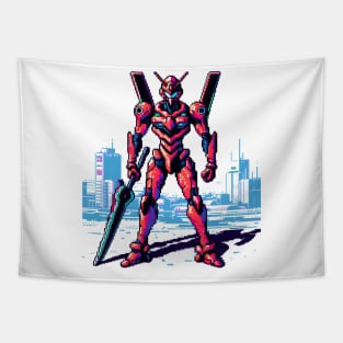 8Bit Evangelion eva 02 Tapestry