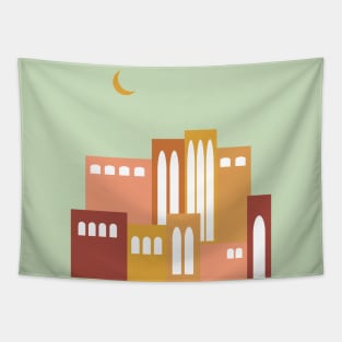 A Night in the City Tapestry