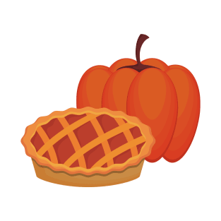 Pumpkin and pumpkin pie for thanksgiving T-Shirt