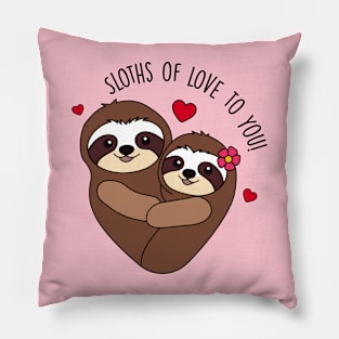 Sloths of love to you! Pillow