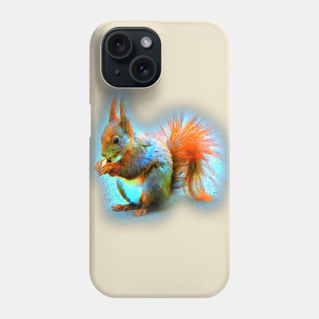 Squirrel in modern style Phone Case by MarionsArt