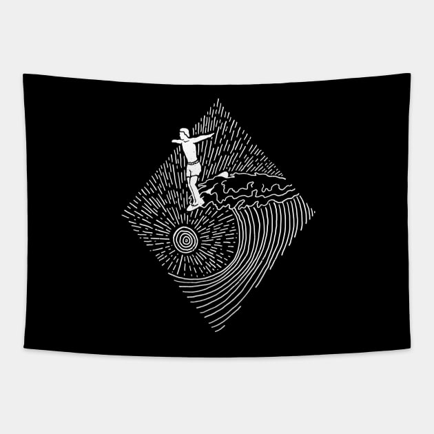 Surf Nose (for Dark Shirt) Tapestry by quilimo