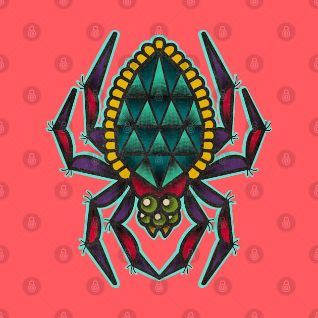 Halloween gem jewel spider by SlinkSkull