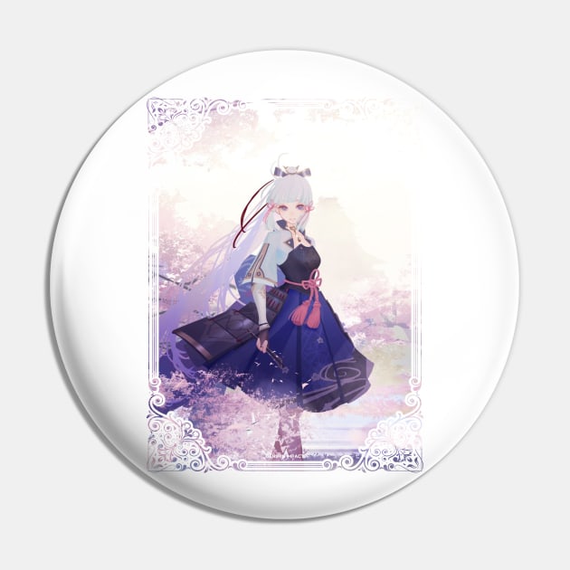 Kamisato Ayaka - Genshin Impact Pin by SaucyBandit