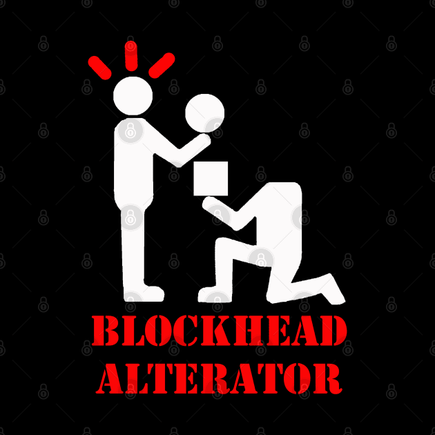 Blockhead Alternator White by NewSignCreation