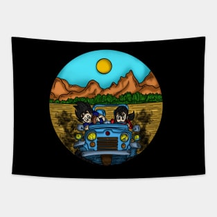 Goku with Pan Tapestry