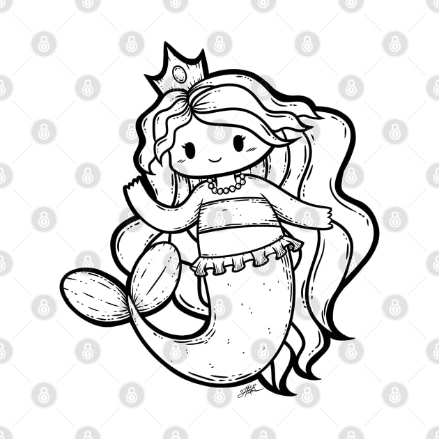 Cute Mermaid Illustration by zarya_kiqo