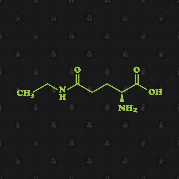 Tea Theanine Molecule Chemical Formula by tinybiscuits