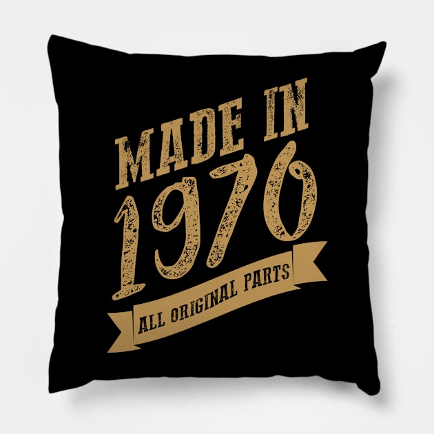 Made in 1970! Pillow by variantees