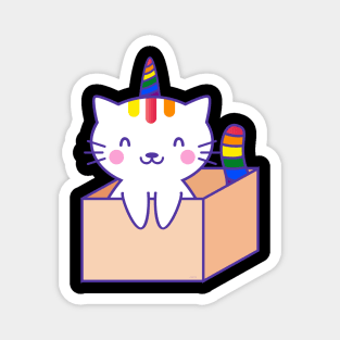 Caticorn Rainbow Gay Pride product Magnet