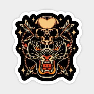 Panther Traditional Tattoo Magnet