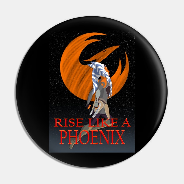 Rise like a Phoenix Pin by JakkalDesigns