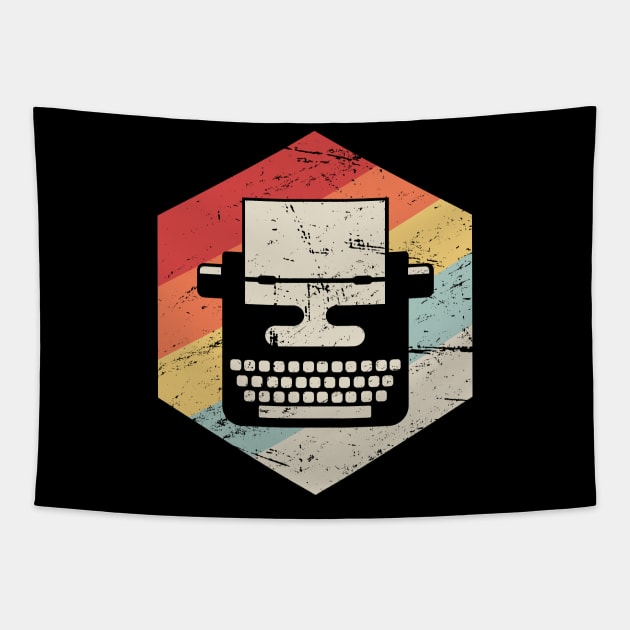 Vintage Typewriter | Funny Novelist Writer Gift Tapestry by MeatMan