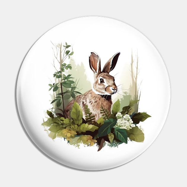 Wild Rabbit Pin by zooleisurelife