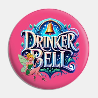 Drinker Bell Fantasyland Adult Drinker Tinker Style Pin