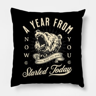 A Year From Now You Will Wish You Had Started Today Pillow