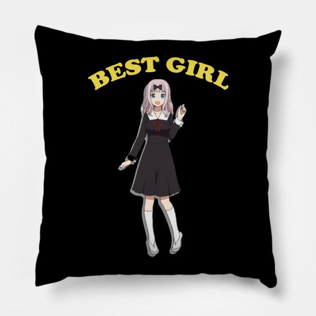 Chika Fujiwara Best Girl Pillow by koolpingu