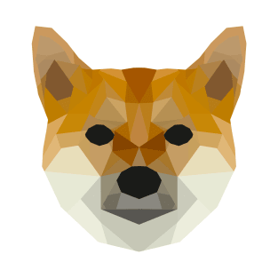 Low Poly Lilly the Shiba Inu T-Shirt