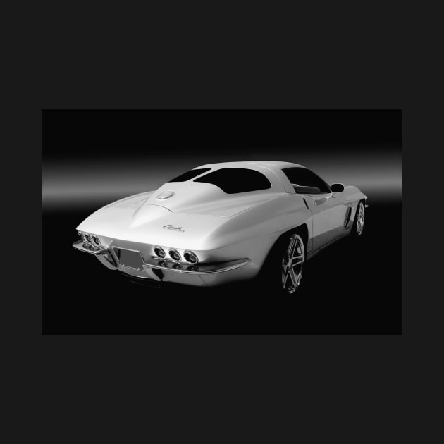 1963 Corvette Custom B/W by Burtney